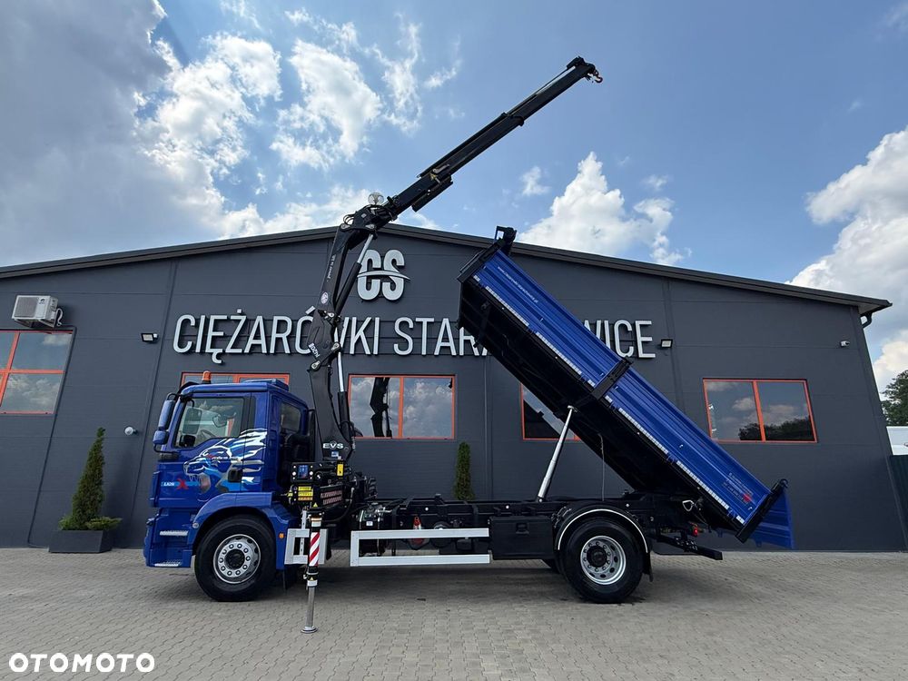 MAN TGM TGL TGS 18.250 // E6 // Klimatyzacja //  wywrotka + HDS HMF z pilotem // 4x2 // budowlanka // kiper wywrot żuraw dzwig kran crane - 12