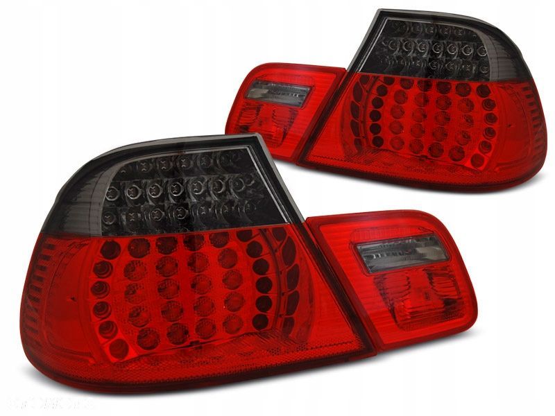 Lampy Diodowe Bmw 3 E46 03-06 Coupe Red Smoke Led - 1