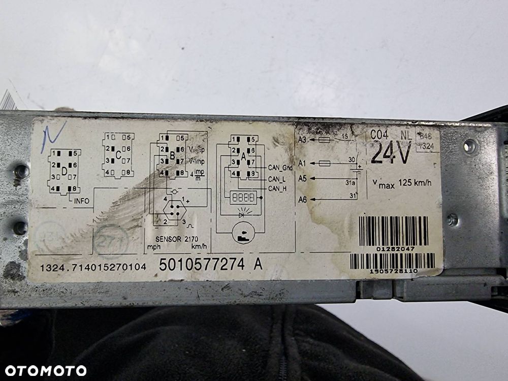 TACHOGRAF RENAULT PREMIUM 270.19 5010577274 - 3