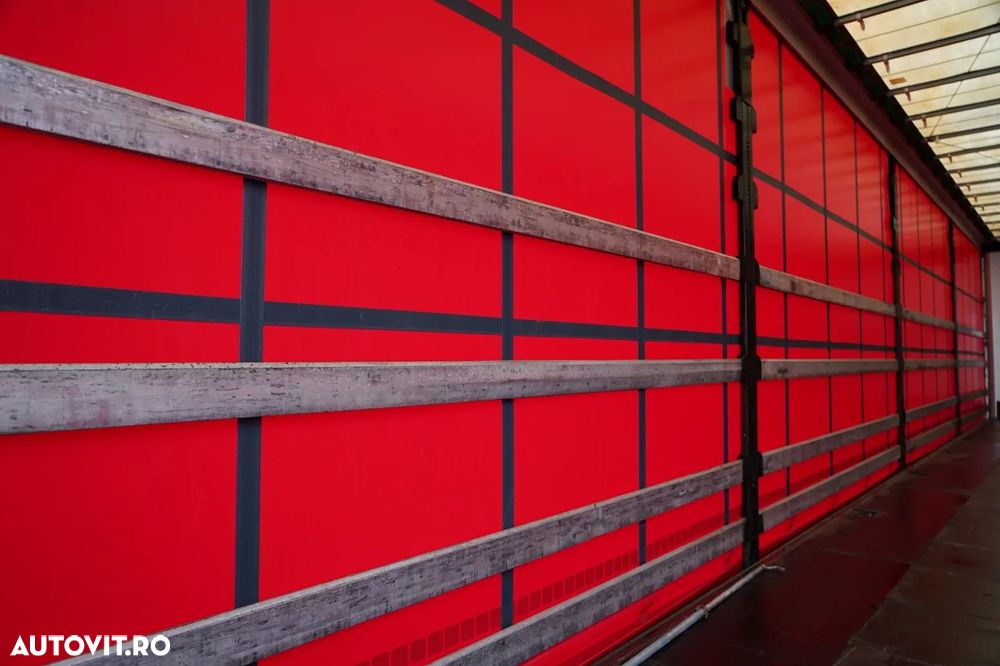 Wielton / CORTINĂ STANDARD / REMORCA DIN OȚEL - 9 M / AXĂ CULISANTĂ / SAF / ACOPERIȘ CULISANT / - 15