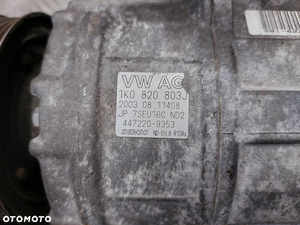 SPRĘŻARKA KOMPRESOR KLIMATYZACJI AUDI A3 8P 1.6 FSI 1K0820803J - 3