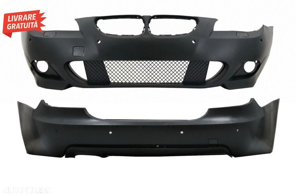 Pachet Complet BMW Seria 5 E60 Non-LCI (2003-2007) M-Technik Design cu PDC 24mm- livrare gratuita - 1