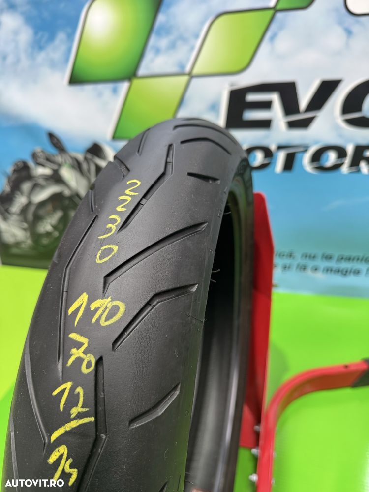 110 70 17 Anvelopa Moto Pirelli Rosso2 Cauciuc Fata C2230 - 3