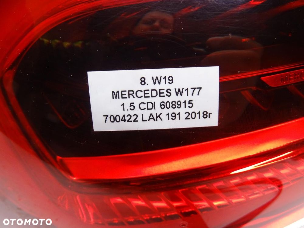 LAMPA LEWA LEWY TYŁ TYLNA W BŁOTNIK LED A1779064500 MERCEDES W177 A-KLASA - 10