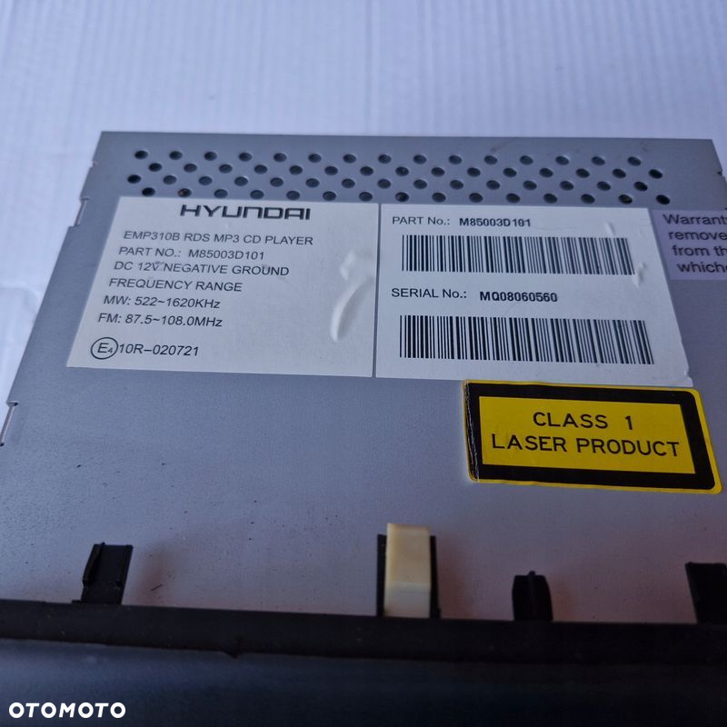 RADIO CD MP3 HYUNDAI SONATA V NF 05-10. M85003D101 - 3