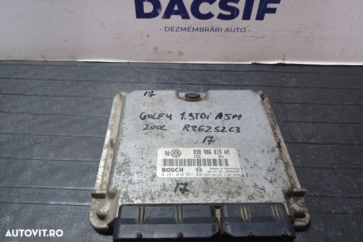 Calculator motor ECU 038906019AM 0281010091 - 1.9 TDI AJM 038906019AM - 1