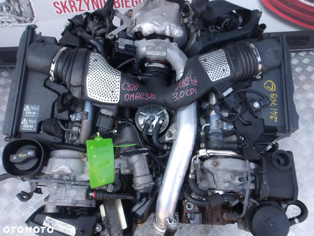 SILNIK KOMPLETNY MERCEDES C320 3.0 CDI 223KM 642.910 182 TYS Z VACUM - 2