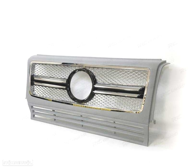 GRELHA FRONTAL MERCEDES W463 89-12 CINZA - 3