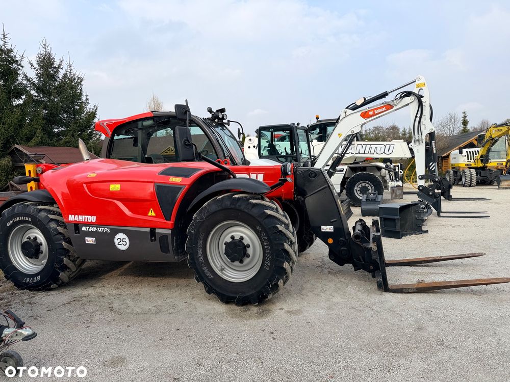 Manitou Ładowarka teleskopowa Manitou Mlt 840 137 PS łyżka widły Merlo 42.7 TF 737 130 Jcb 541-70 Bobcat TL 38.70 rolnicza budowlana KLIMA zaczep hydr - 20