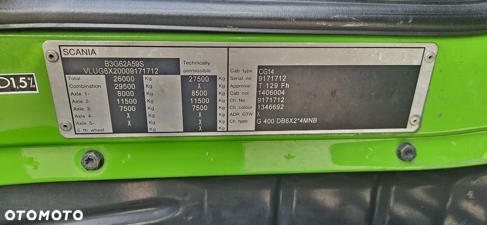 Scania G 400 / 6X2 / CHŁODNIA / AUTOMAT/ EURO 5 /  DMC 26 T - 9