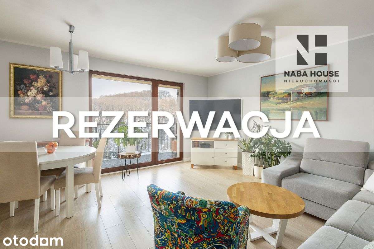 Przytulne mieskanie z balkonem i widokiem na las