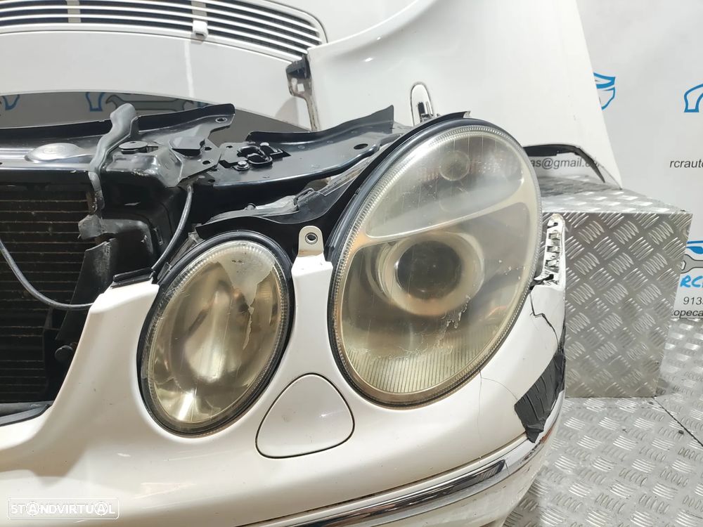 FRENTE COMPLETA MERCEDES BENZ CLASSE E W211 CAPOT PARACHOQUES GUARDA-LAMAS OTICAS XENON RADIADOR VENTILADOR FRENTE FIBRA REFORÇO - 5