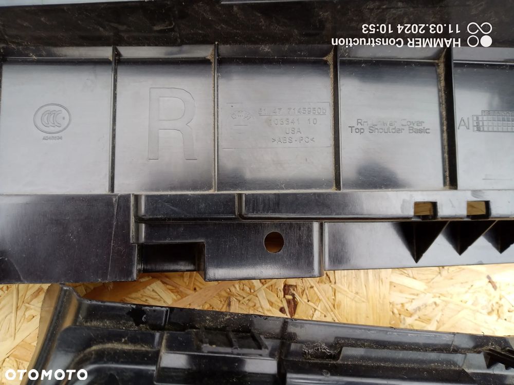 Osłony rolety L+R Bmw x5 E70 - 2