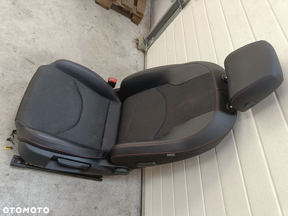 Fotel Kierowcy Lewy Seat Leon 3 III 5 Drzwi Przedni Przód Skóra FR - 2