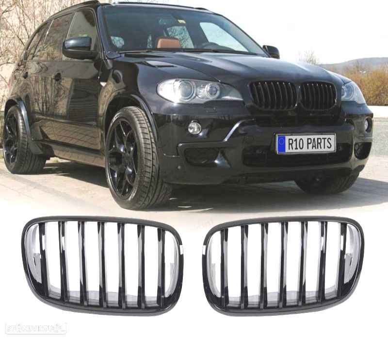 GRELHAS BMW X5 E70 X6 E71 07-14 LOOK M PERFROMANCE PRETO BRILHANTE - 1