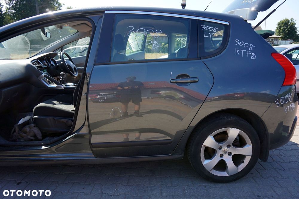 DRZWI TYLNE LEWE 3008 I KTPD  SZARY PEUGEOT 2009-2013 - 2