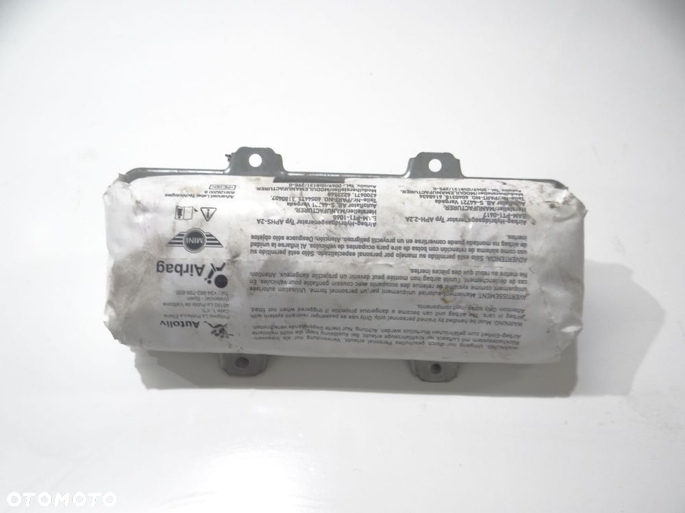 PODUSZKA POWIETRZNA AIRBAG PASAŻERA MINI R60 9802752 - 4