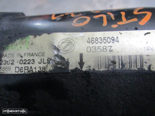 Motor De Arranque 46835094 D6RA138 FIAT STILO SW 2003 1.6 16V 105CV 5P PRETO - 1