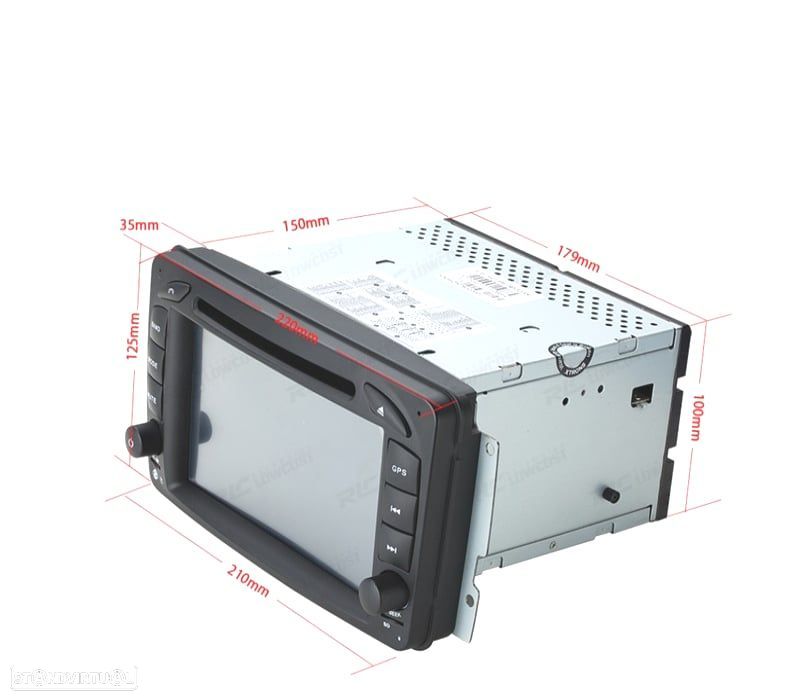 AUTO RADIO GPS PARA MERCEDES CLASSE A C CLK USB GPS TACTIL HD 7" - 2