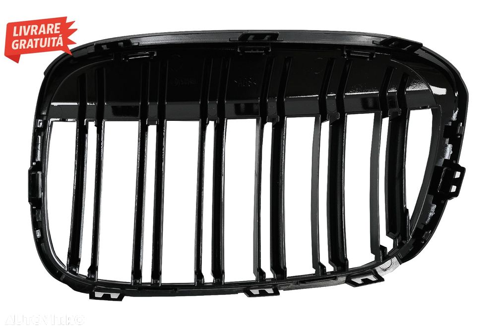 Grile Centrale BMW X1 SUV F48 Pre-LCI (06.2015-2019) Duble Negru Lucios M Design- livrare gratuita - 4