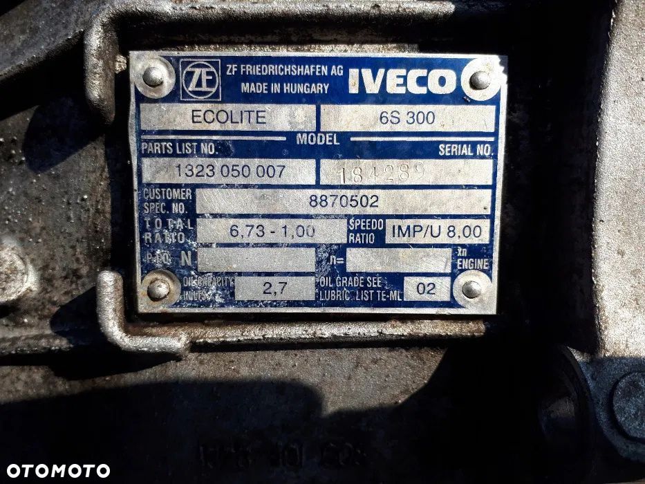 Iveco Daily skrzynia biegów 6S 300 !! (99-05r.) ! Polecam, wysyłka ! - 2