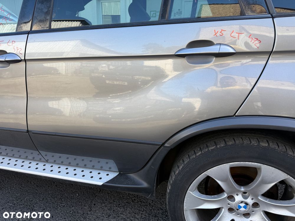 Drzwi x5 e53 lewy tył lewe tylne 472 Sterlinggrau  Super bez rdzy !!! - 2