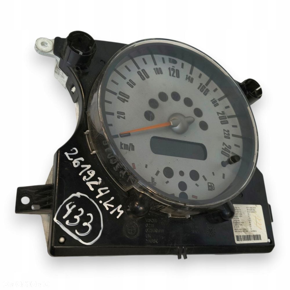 LICZNIK ZEGARY 6921518 Mini Cooper R50 R52 R53 1.6 16V benzyna 261 924km - 6