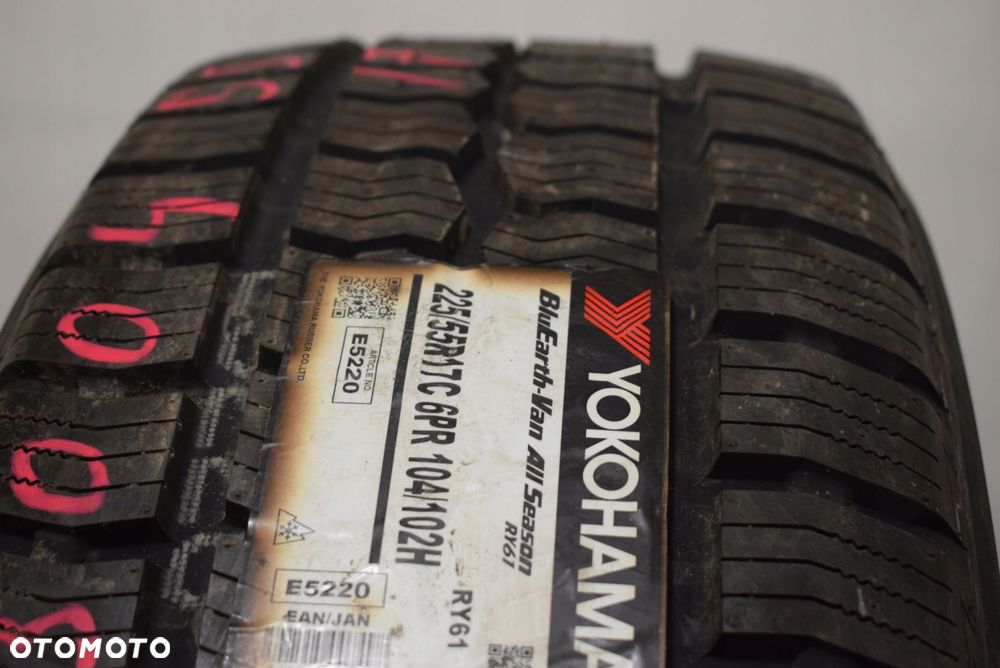 R17C 225/55 Yokohama BluEarth Van All Season RY61 104/102H Wysyłka gratis! - 2