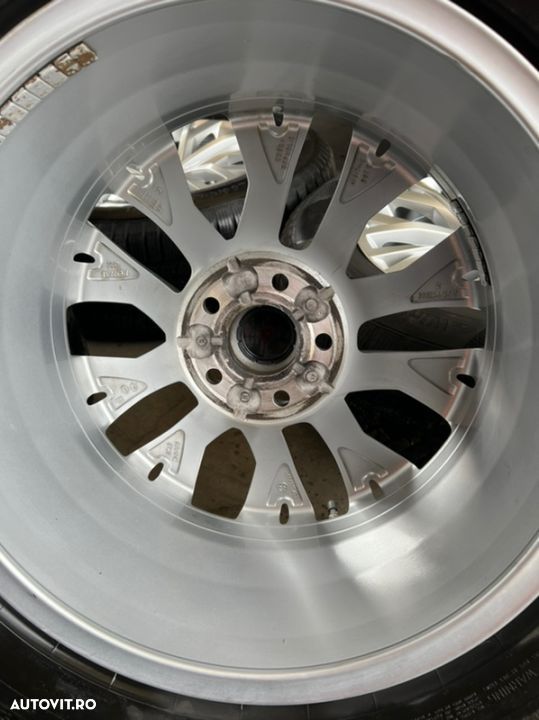 vând set jante originale Volkswagen Tuareg pe 18” cu anvelope de iarnă - 6