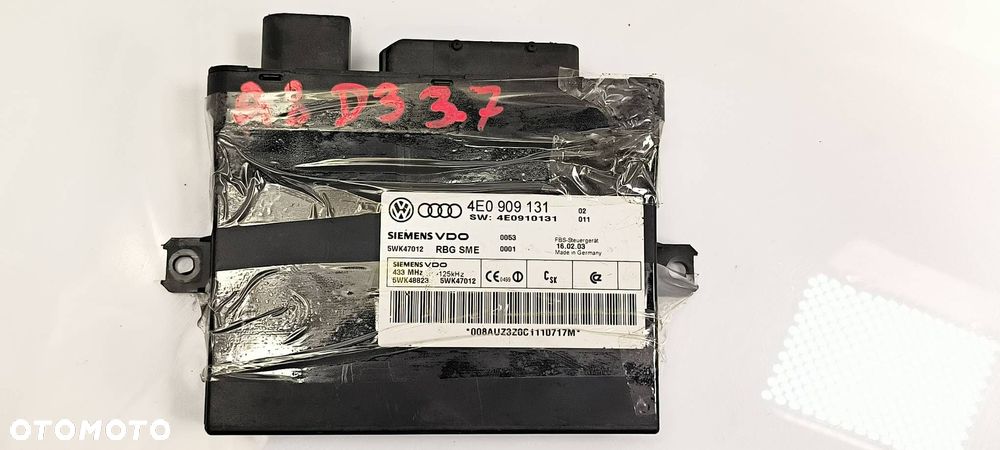 KOMPUTER AUDI A8 D3 4E0909131 - 2