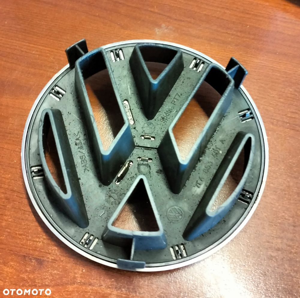 Emblemat Znaczek Logo VW PRZÓD do Atrapy GRILLA Touareg 7L6 LIFT 7L6853601A - 2