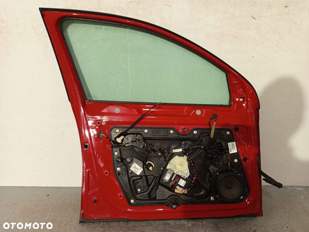 + DRZWI PRZÓD PRZEDNIE LEWE DO VOLKSWAGEN VW GOLF VI 6 LY3D CZERWONE 5D 5 DRZWI HB - 5