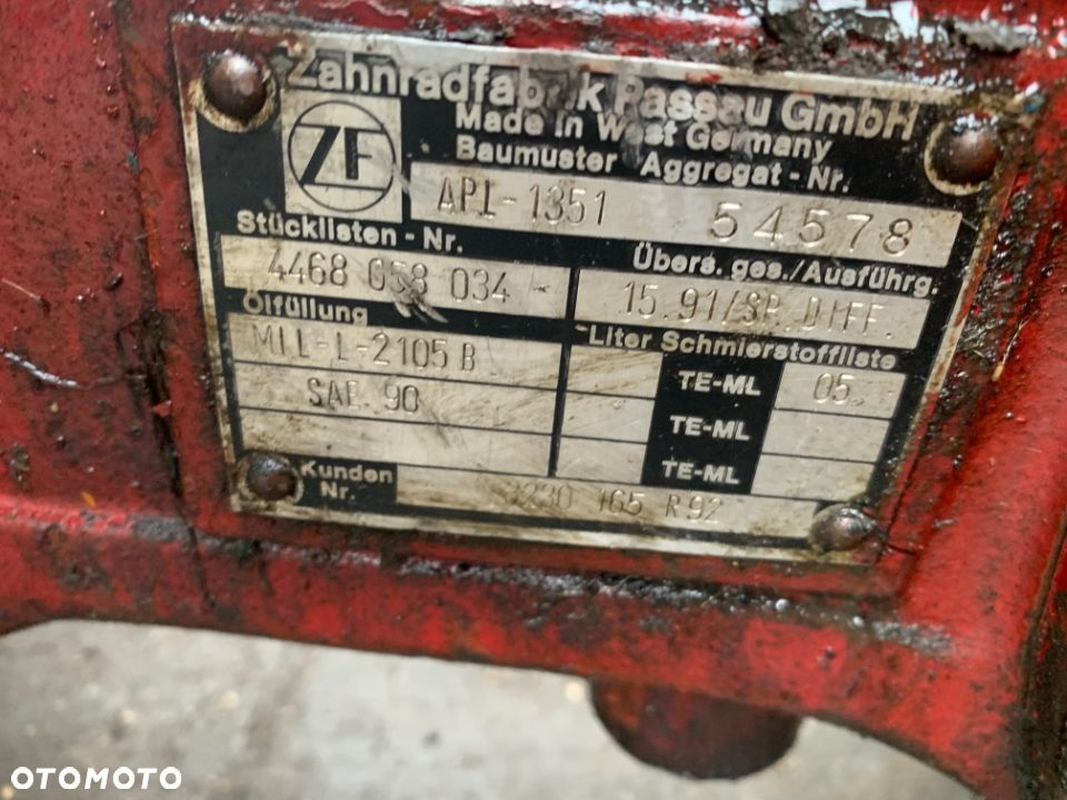 APL-1351 Obudowa mostu przedniego, zwolnica, piasta, wkład orzech - 2