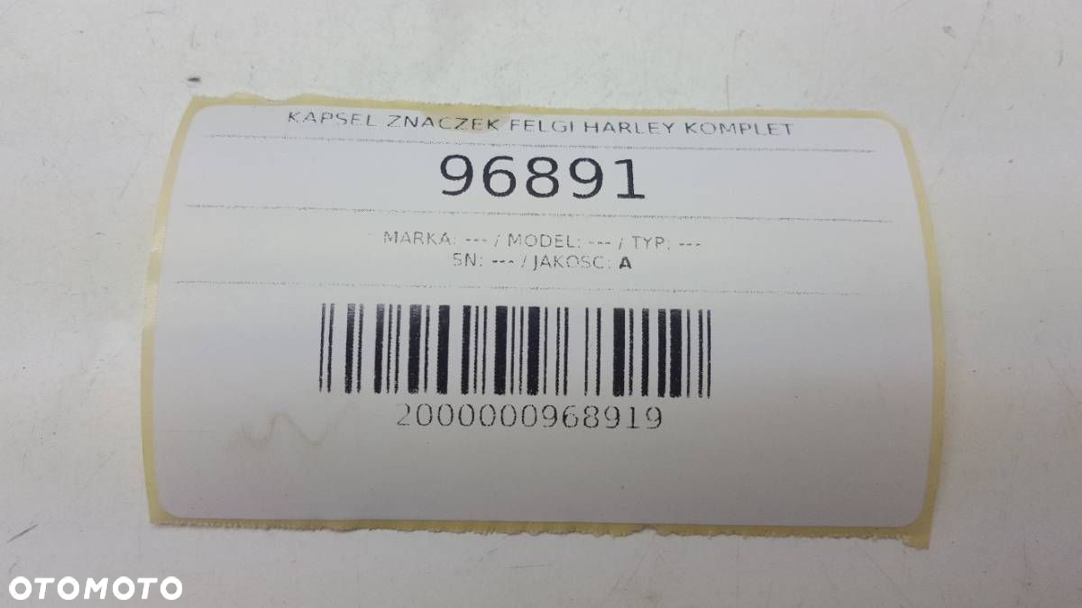 Nakładki na śruby Skull HARLEY KOMPLET 33MM i 29MM - 7