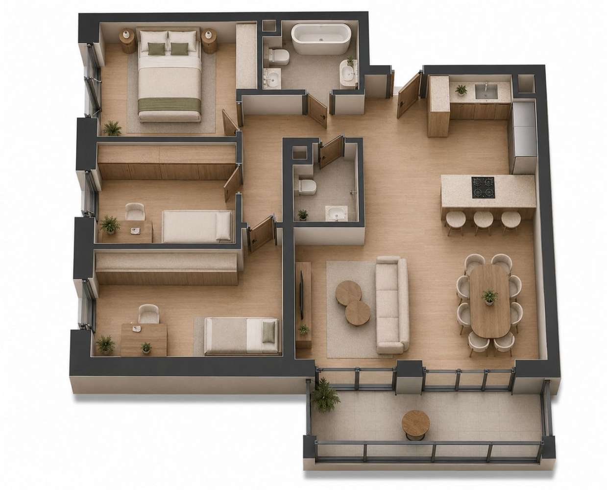 Przestronne 4 pokoje | Balkon | Katowice Ochojec