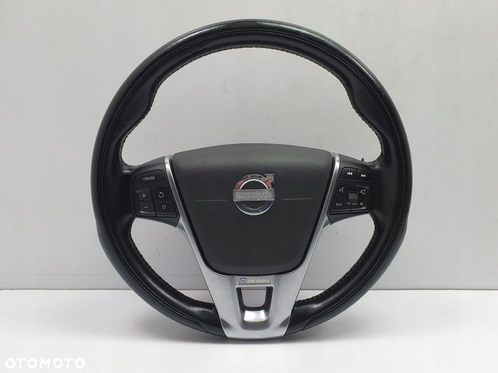 Volvo XC60 S60 II V60 R DESIGN R-Desing KIEROWNICA SKÓRZANA skóra PODUSZKA - 1