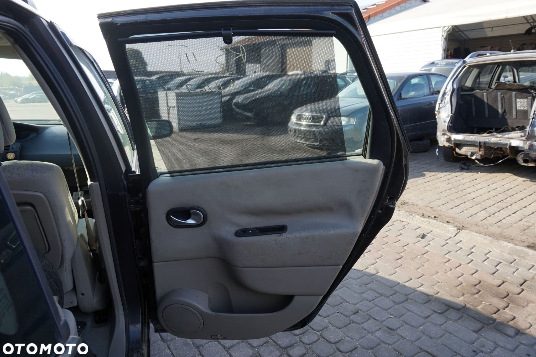 DRZWI TYLNE PRAWE SCENIC II PH1 NV676  CZARNY RENAULT 2004-2006 - 5