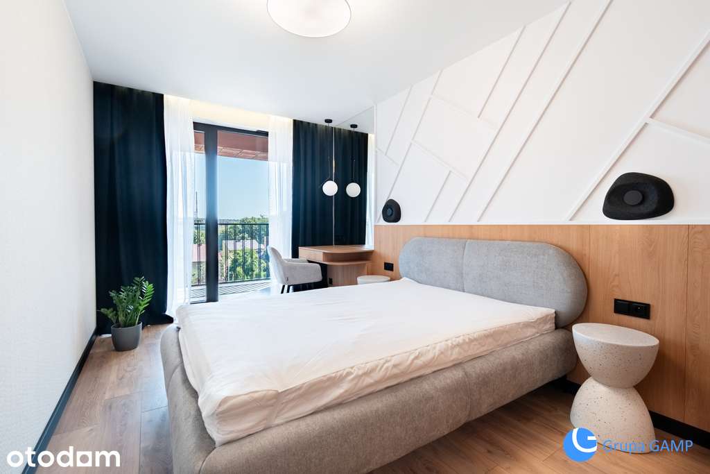 Nowe 2-pok. NOHO Wieża *Młyny Mogilska* balkon