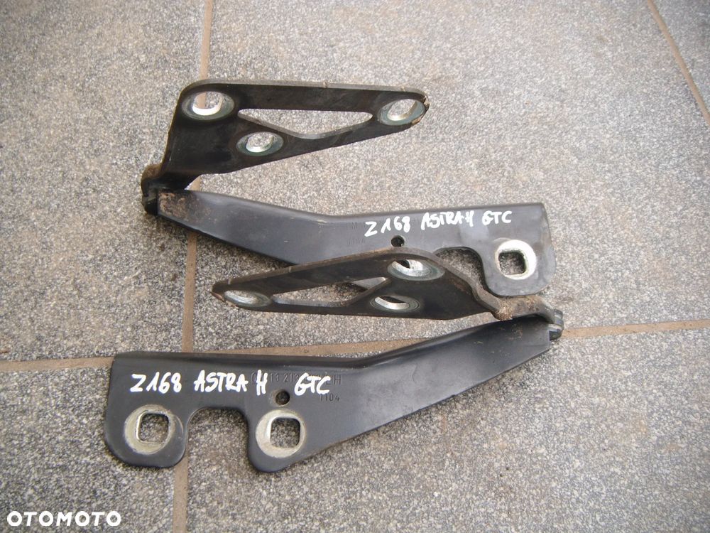 opel  astra h zawiasy maski komplet z168 - 1