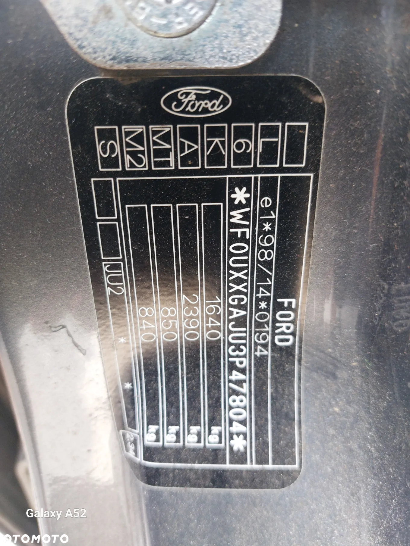 Maska FORD FUSION 1,4D 04R. drzwi,zderzaki,klapa,lampy..... - 6