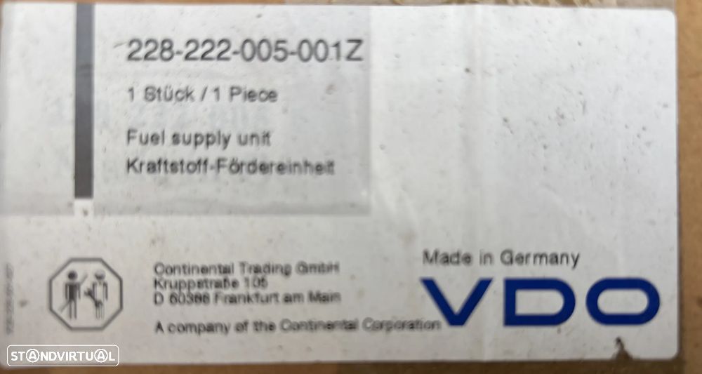 VDO 228-222-005-001Z Bomba de gasolina para BMW Série 3 - 1