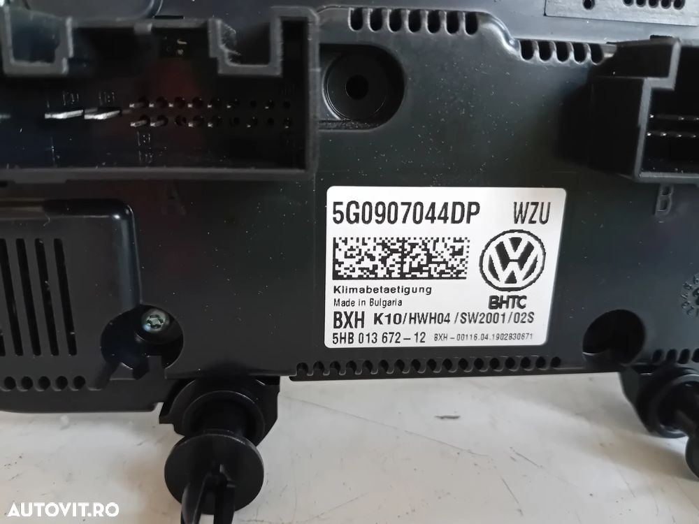 Panou Modul Comenzi Clima Dublu Climatronic Vw Passat B8 Arteon Cod 5G0907044DP Incalzire In Scaune - 8