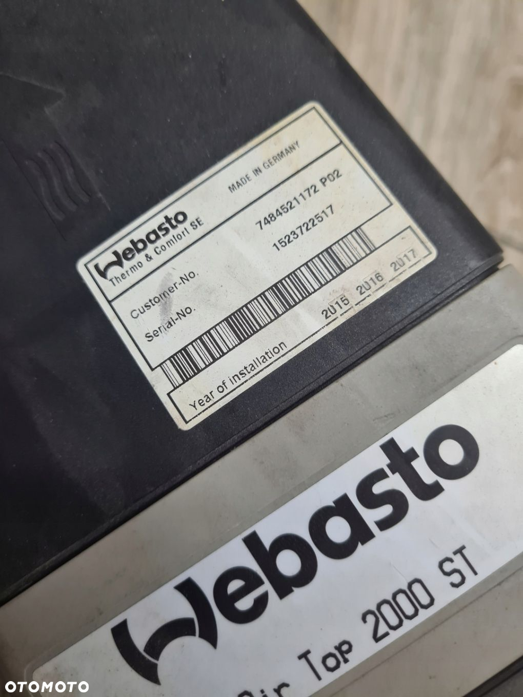 WEBASTO DEWASTO AIR TOP 2000ST RENAULT PREMIUM MIDLUM DXI VOLVO FE FL - 6