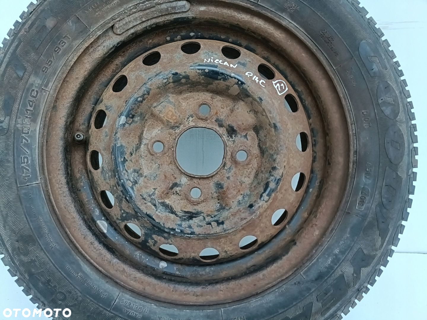 Nissan NV200 KOŁO ZAPASOWE Zapas 175/70 R14C 4X114,3 5J14CHG - 2
