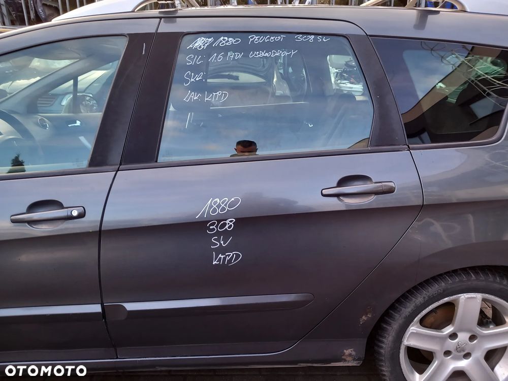 PEUGEOT 308 SW DRZWI LEWE TYLNE LEWY TYŁ KOMBI KOLOR: KTPD - 1