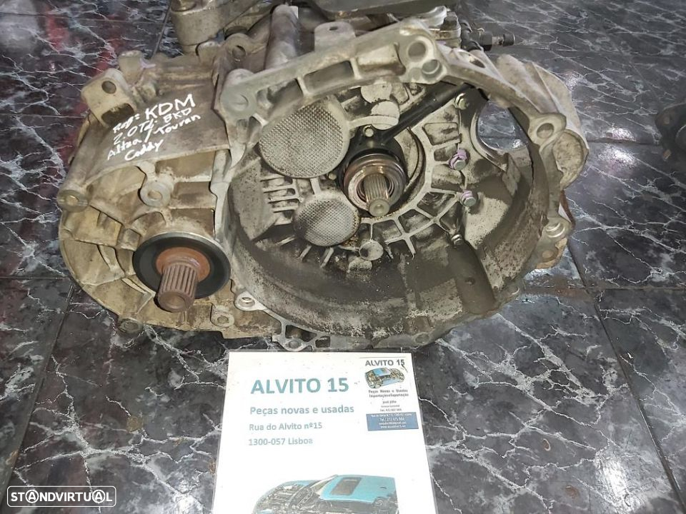 Caixa de velocidades manual Volkswagen Touran Caddy Seat Altea 2.0Tdi Bkd   Ref: KDM - 2