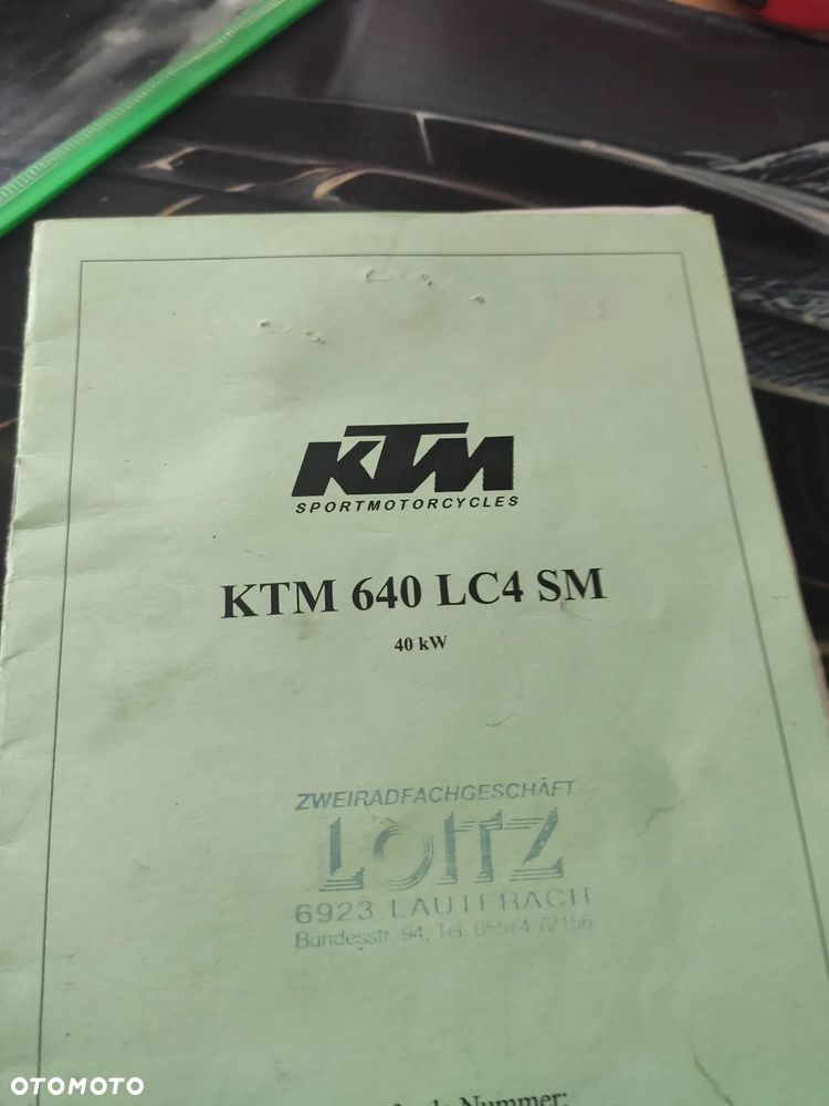 CC Rama Dokumenty KTM 640 LC4 SM 2004r - 7