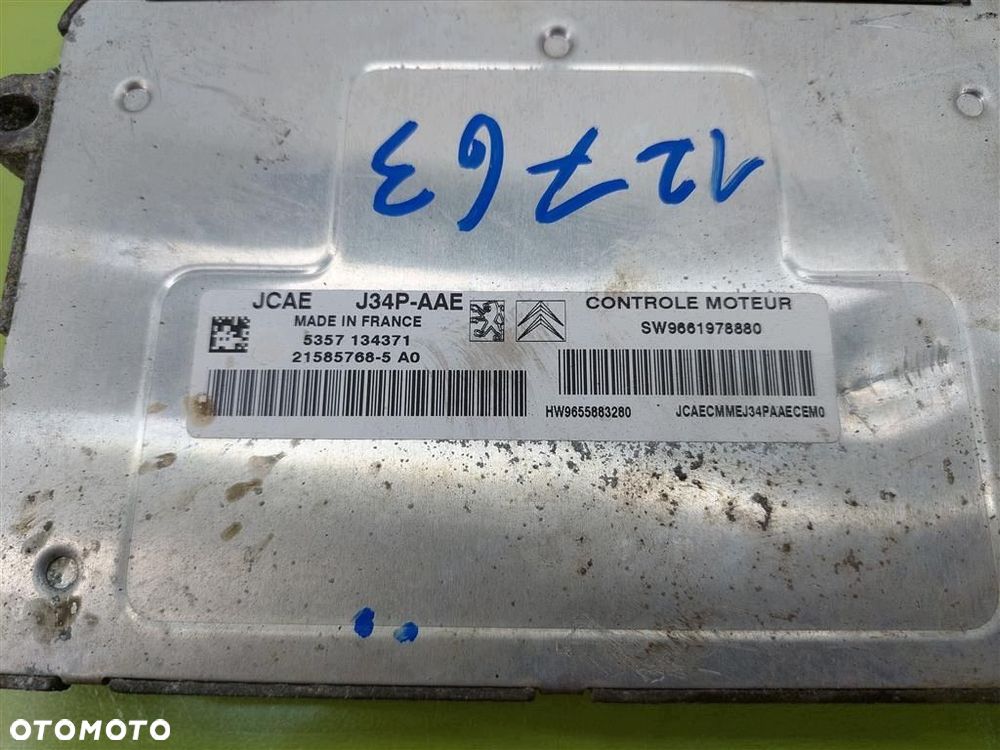Komputer sterownik silnika Peugeot 206 1,4 8V 75KM SW9661978880 215857685 - 3