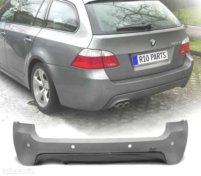 PARÁ-CHOQUES TRASEIRO BMW E61 TOURING 07-10 COM PDC LOOK M - 1