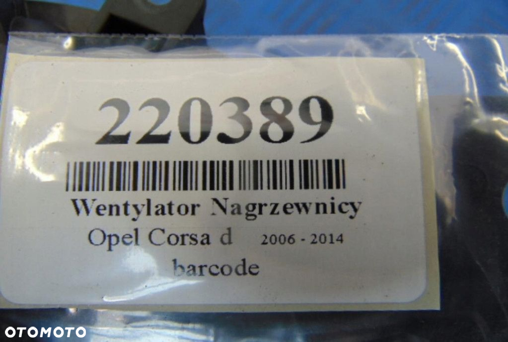 OPEL CORSA D 1.0B WENTYLATOR NAGRZEWNICY 13335075 - 7